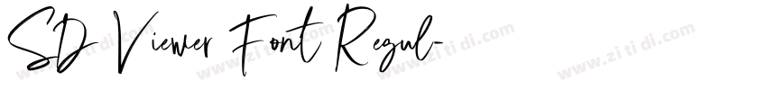 SD Viewer Font Regul字体转换 SD Viewer Font Regul字体转换